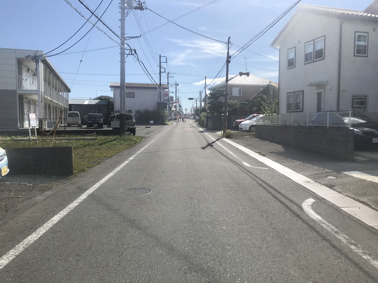 御殿場１　前面道路　高根方面から